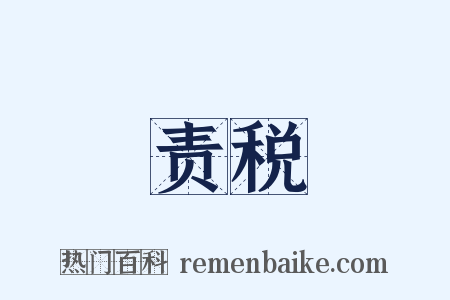 责税是什么意思的图片
